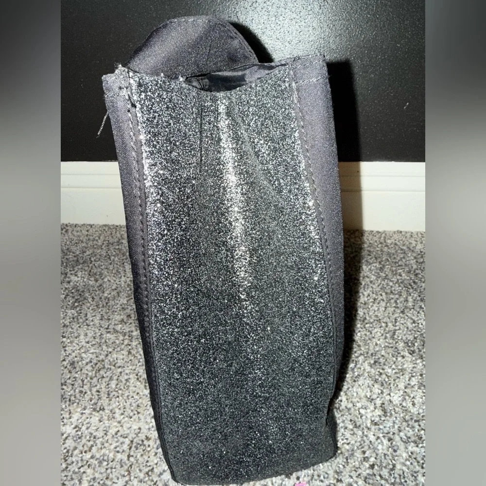 Coach perfumes black canvas sparkle tote
